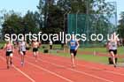 Womens 100 metres, 2024 NE Masters Track and Field Champs., Monkton Stadium, Jarrow.  Photo: David T. Hewitson/Sports for All Pics